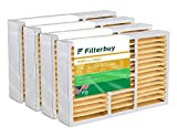 Filterbuy 20x25x5 Air Filter MERV 11 (4-Pack), Pleated Replacement HVAC AC Furnace Filters for Honeywell FC100A1037 / FC200E1037, Lennox X6673, Carrier EXPXXFIL0020, Bryant, Day & Night, and Payne (Actual Size: 19.88' x 24.75' x 4.38')