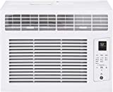 GE Electronic Air Conditioner for Window | 6,000 BTU | Easy Install Kit & Remote Included | Complete With 3-Speed Fan & Custom Temperature Control | Cools up to 250 Square Feet | 115 Volts | White