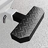KAYCENTOP Universal Hitch Step Anti Slip and Rust Towing Bumper Guard Black Hitch Steps for Most Cars SUV Trucks Pickups with Pin Fits 2 Inch Receivers