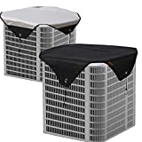Perfitel AC Cover for Outside Units -Central air Conditioner Cover Defender-Waterproof Heavy Duty Top Air Conditioner Cover (36X36 inch)