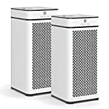Medify MA-40 Air Purifier with H13 True HEPA Filter | 840 sq ft Coverage | for Allergens, Smoke, Smokers, Dust, Odors, Pollen, Pet Dander | Quiet 99.9% Removal to 0.1 Microns | White, 2-Pack