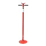 Sunex 6809A, Underhoist Support Stand, ¾ Ton Capacity, 12 Inch Diameter Base, Contoured Saddle, Bearing Mounted Spin Handle, Self-Locking ACME Threaded Screw, Supports Vehicle Components
