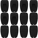 12 Pieces Motorcycle Kickstand Pad Black Bike Kickstand Plate Motorcycle Stand Plate Motorcycle Foot Support Stand Motorcycle Bike Parking Pad for Snow Slippery Road Hot Pavement Grass Sand