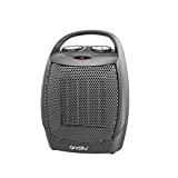 andily Portable Space Ceramic Heater with Adjustable Thermostat, Energy Save Technology , Great for Use in Home and Office, 4 Modes 750W/1000W/1500W