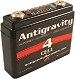 Antigravity Batteries - Lightweight Motorcycle Lithium Ion Battery - Small Case 4 Cell AG401-16 Ounces - 120 CCA - Kicker Chopper Bobber Cafe Racer Harley