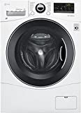 LG WM3488HW 24' Washer/Dryer Combo with 2.3 cu. ft. Capacity, Stainless Steel Drum in White