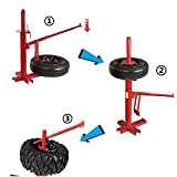 XKMT- Portable Tire Changer Changing Machine Car Truck Motorcycle Manual Bead Breaker [P/N: XKMT-ET-TOOL004-RED1]