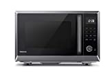 Toshiba ML2-EC10SA(BS) Multifunctional Microwave Oven with Healthy Air Fry, Convection Cooking, Position Memory Turntable, Easy-clean Interior and ECO Mode, 1.0 Cu.ft, Black stainless steel