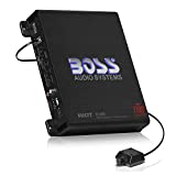 BOSS Audio Systems R1100M Riot Series Car Audio Subwoofer Amplifier - 1100 High Output, Monoblock, Class A/B, 2/4 Ohm Stable, Low/High Level Inputs, Low Pass Crossover, Mosfet Power Supply, Stereo