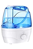 Humidifiers for Bedroom, UmideLead 2.2L Cool Mist Humidifiers with Night Light, 360° Nozzle, 28dB Quiet Humidifier for Room - 32H Worktime, Easy Clean, Waterless Auto-off Air Humidifier For Home