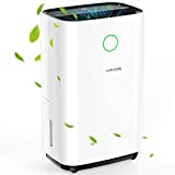 HUMILABS Dehumidifiers for Large Room and Basements, 50 Pint for 4500 Sq.ft Dehumidifier with 135oz Large Water Tank, Drain Hose and Wheels, Intelligent Humidity Control, Laundry Dry, Auto Defrost, 24H Timer
