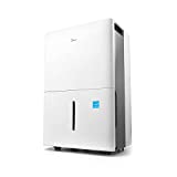 Midea 1,500 Sq. Ft. Energy Star Certified Dehumidifier with Reusable Air Filter 22 Pint 2019 DOE (Previously 30 Pint) - Ideal For Basements, Medium to Large Rooms and Bathrooms (White)
