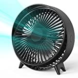 7.3 Inch USB Desk Fan, 360° Pivot, 3 Speeds, Quiet but Powerful, Portable Personal Table Fan for Better Cooling for Home Office Dorm Outdoor