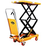 APOLLO Double Scissor Hydraulic Lift Table Cart Motorcycle Elevating Cart 51.2' Lifting Height 770lbs Capacity