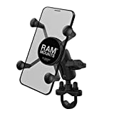 RAM Mounts X-Grip Phone Mount with Handlebar U-Bolt Base RAM-B-149Z-A-UN7U with Short Arm for Motorcycle, ATV/UTV, Bike