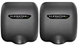 Excel Dryer XLERATOReco XL-GR-ECO 1.1N High Speed Commercial Hand Dryer, Graphite Textured Cover, Automatic Sensor, Surface Mount, Noise Reduction Nozzle, LEED Credit, No Heat 4.5 Amps 110/120V (2 PK)