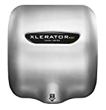 Excel Dryer XLERATOReco XL-SB-ECO 1.1N High Speed Commercial Hand Dryer, Brushed Stainless Cover, Automatic Sensor, Surface Mount, Noise Reduction Nozzle, LEED Credits, No Heat 4.5 Amps 110/120 Volts