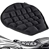 HOMMIESAFE Air Motorcycle Seat Cushion Water Fillable Cooling Down Seat Pad,Pressure Relief Ride Motorcycle Air Cushion Large for Cruiser Touring Saddles(Black)