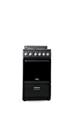 Premium Levella 20' Electric Range with 4 Coil Burners and 2.2 Cu. Ft. Oven Capacity in Black