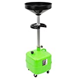 OEMTOOLS 87032 9 Gallon Upright Portable Oil Lift Drain with Oil Pan Funnel, for Changing Car and Truck Motor Oil, Adjustable Height, Oil Drain Container