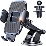 TORRAS [Ultra-Durable] Cell Phone Holder for Car, Universal Car Phone Holder Mount Dashboard Windshield Vent Compatible with iPhone 13 12 11 Pro Max XS X XR, Samsung Galaxy S20+Ultra S10 Note 10 Plus