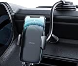 Cell Phone Holder for Car Phone Mount Long Arm Dashboard Windshield Car Phone Holder Strong Suction Anti-Shake Stabilizer Phone Car Holder Compatible with All Phone Android Smartphone