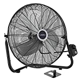 Lasko 20' High Velocity Quick Mount, Easily Converts from a Floor Wall Fan, 7 x 22 x 22 inches, Black 2264QM