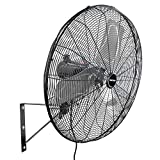 OEMTOOLS 30 Inch High-Velocity Outdoor Oscillating Wall Mount, New Model Commercial Fan, Black