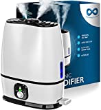 Everlasting Comfort Ultrasonic Cool Mist Humidifier for Bedroom (6L) - Lasts 50 Hours With Essential Oil Diffuser Tray - Quiet, Filterless Large Room Humidifiers - Small Air Vaporizer for Baby, Kids & Nursery