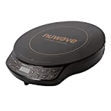 NUWAVE PIC Gold Portable, Energy Efficient Induction Cooktop with 8” Heating Coil, Ceramic Glass Top, 52 Temperature Settings Between 100°F and 575°F, Advanced Stage Cooking Functions & Auto Shutoff