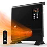 Sunday Living Electric Space Heater, [2022 New Version] 1500W Infrared Space Heater, Wall Mount or Freestanding, Adjustable Thermostat, Remote Control, 12-H Timer, Quick Heat Wall Heater for Large Room, Bathroom, Garage, Bedroom
