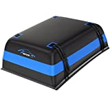 Vetoos 21 Cubic Feet Car Rooftop Cargo Carrier Bag, Soft Roof Top Luggage Bag for All Vechicles SUV with/Without Racks - Waterproof Zip, Anti-Tear 700D PVC, with Storage Bag & Anti-Slip Mat