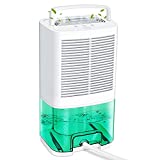 MADETEC Dehumidifiers for Home 5000 Cubic Feet 550 Sq.ft, Portable Dehumidifier with Drain Hose and 68oz (2000ML) Water Tank , Ideal for Basements Bedroom Bathroom Closet Kitchen RV