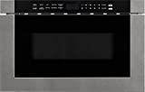 FORTÉ F2412MVD8SS 24' Microwave Drawer with 1.2 cu. ft. Capacity, 10 Power Levels, Kitchen Timer, Defrosting Rack, Touch Open/Close, 1000 Watt Microwave Power, in Stainless Steel