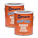 Heng's Rubber Roof Coating - 2 Gallon Kit | EPDM Rubber Roof | Rubber Roof Coat | RV Roof Repair Rubber Roof