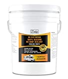 Ziollo RV Flex Repair 100% Silicone RV Roof Sealant - EPDM Rubber Coating to Waterproof Metal and Fiberglass on Motorhomes, Trailers, Campers (White, 5 Gallons)