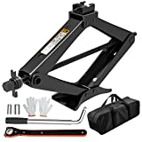 IMAYCC Scissor Jack for Car/SUV/MPV -Thickened Max 3.0 Ton (6614 lbs) Car Jacks with Hand Crank Trolley Lifter , Portable Emergency Car Jack Kit with Wheel Wrench.
