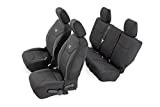 Rough Country Neoprene Seat Covers | (fits) 2013-2018 Jeep Wrangler JK 4DR | 1st/2nd Row | Water Resistant | | 91004