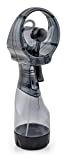 O2COOL Deluxe Handheld Battery Powered Water Misting Fan (Grey)