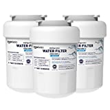 Amazon Basics Replacement GE MWF Refrigerator Water Filter Cartridge - Pack of 3, Advanced Filtration