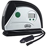 Slime 40051 Digital Tire Inflator (12-Volt), Compact and Portable Air Compressor Pump with Auto Shutoff Technology