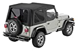 Pavement Ends by Bestop 51197-35 Black Diamond Replay Replacement Soft Top Tinted Back Windows with Upper Door Skins for 1997-2006 Jeep Wrangler