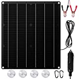20W Solar Battery Charger 12 Volt with Upgrade Charging Algorithm for Boat Car RV Motorcycle Marine Automotive