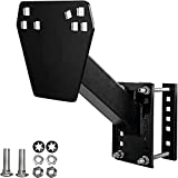 Kunzye Spare Tire Carrier, Spare Tire Mount Bracket for Trailer, Powder Coat Steel Black Compatible with 4 & 5 & 6 & 8 Lugs Wheels on 4', 4.5'', 4.75'', 5', 5.5',6' or 6.5' Bolt Patterns