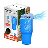 Breeze Blast Ultra by Sharper Image New & Improved Personal Air Cooler, Portable, Use Indoor/Outdoor, Includes- Unit, 1 Blast Pack Ice Pack- Blue
