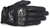 Alpinestars Men's SMX-2 Air Carbon V2 Leather Motorcycle Glove, Black, Medium