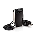 AirTamer A320 Personal Rechargeable Portable Air Purifier, Negative Ion Generator, Proven Performance, Leather Case, Black