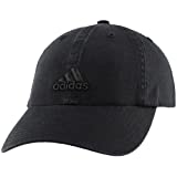 adidas Women's Saturday Relaxed Fit Adjustable Hat, Black, One Size