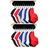 2Pack Cap Organizer Hanger,Baseball Cap Holder with 20 Clips, Hat Organizer for Closet,Change Your Cloth Hanger to Cap Organizer Hanger,Keep Your Hats Tidy Clean
