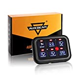 Auxbeam 6 Gang Switch Panel Automatic Dimmable, Universal Electronic Relay System Circuit Control Box On-Off LED Car Switch Panel Button Switch Touch Switch Box for Truck ATV UTV Boat Caravan